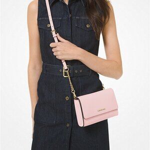 BUNDLE -  NWT - Michael Kors | Saffiano Leather 3-in-1 Crossbody AND Card Case